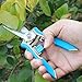 FLORA GUARD 6.5 Inch Micro-Tip Pruning Snip Gardening Hand Pruning Shears Trimming Scissors with Stainless Steel（Blue）thumb 3