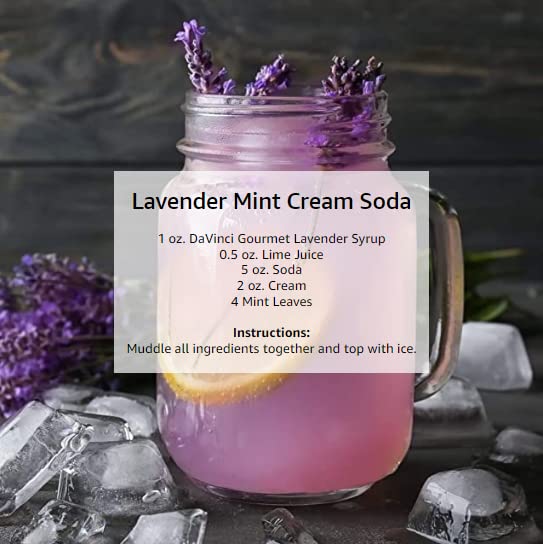 DAVINCI GOURMET LAVENDER SYRUP, NATURAL, 25.4 FLUID OUNCES (PACK OF 1)