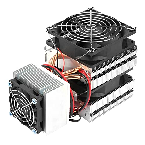 Pongnas Mini Fridge, Thermoelectric Cooler for Quick Cooling, Semiconductor Refrigeration System, Large Cooling Block, Fast Heat Delivery, Cooling Device for Pet, Ideal for Small Fridge,