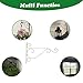 Dproptel Pack of 2 Wall Hanging Brackets Hooks for Garden Basket Lantern Lawn Light Flower Pots Plant Hanger Gardening Decoration 25x20CM (White)