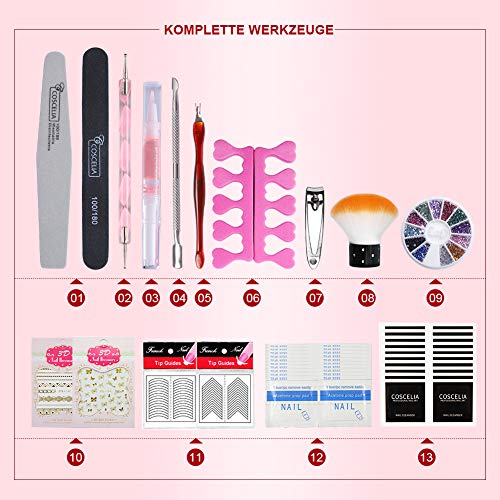 Fashion Zone 10 Colors Soak Off Gel Polish Starter Kit 36W LED UV Nail Dryer Curing Lamp Manicure Nail Tool - Thumbnail 6