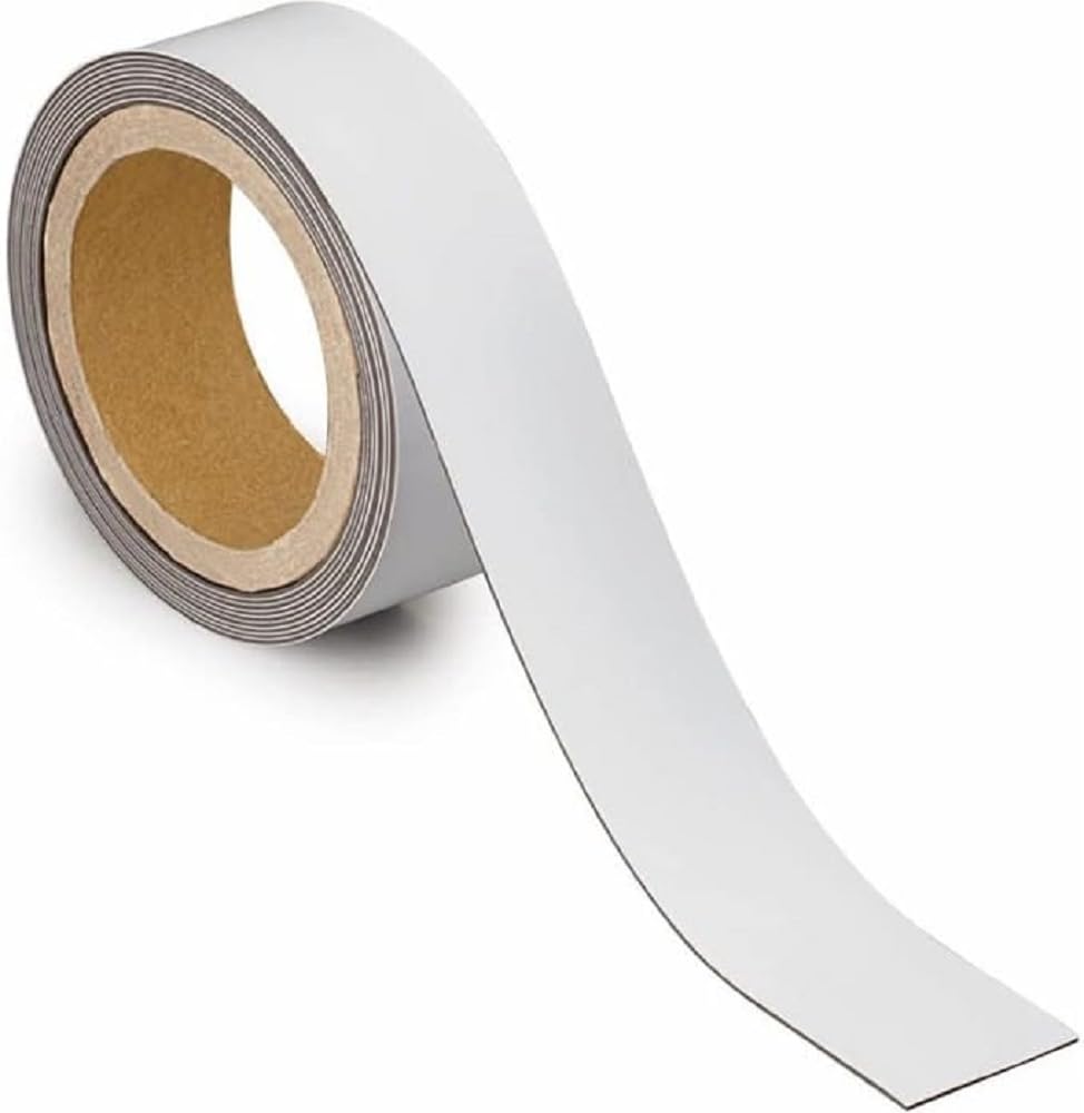 MAUL 3 m x 40 x 1 mm Magnetic Labelling Tape Marking Band - White