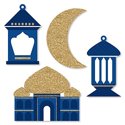 Big Dot of Happiness Ramadan - DIY Shaped Eid Mubarak Cut-Outs - 24 Count