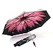 Jenabee® Blooming Flower Black Vinyl UV Protective Canopy Parasol UPF 40+ Sun Block Umbrella Summer Shady Sun Umbrella