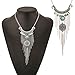 Usstore Women Fashion Pendant Bohemian Gypsy Style Turquoise Tassel Long Chain Necklaces