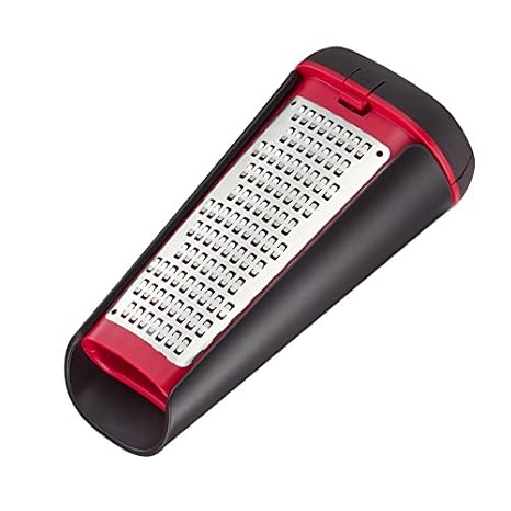 Tefal Ingenio K20727 Parmesanreibe, 29 cm, Kunststoff, schwarz/rot