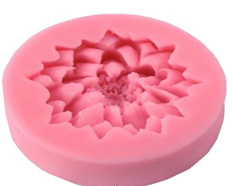 Ma On Fleur De Lotus Forme 3d Silicone Fondant Moule à Cake