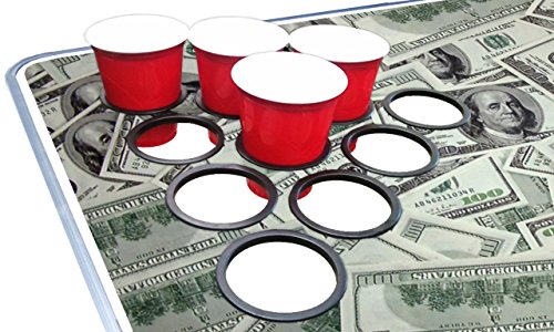 8-Foot Professional Beer Pong Table w/Cup Holes - So Friggin Money Graphic - Thumbnail 4