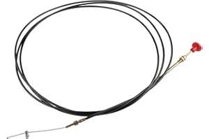1.5m-5m Carburetor Choke Cable for Motocross, Push-Pull Throttle Wire with 6mm/10mm Ends, Fit for Cars and Trucks, Engine Spe