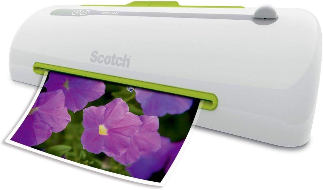 Scotch TL906 Thermal Laminator, Never Jam Technology Automatically Prevents Misfed Items, 2 Roller System, 9 inch : Laminating Machines : Office Products