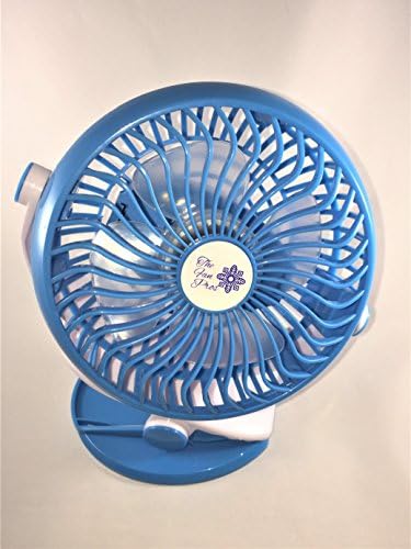 The Fan Pros Mini Clip Fan - for Office, Car, Stroller, etc - Green, Blue or Pink (Blue)