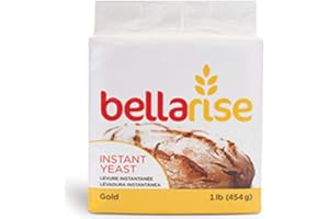 Bellarise (Gold) Instant Dry Yeast - 1 LB Fast Acting Instant Yeast for Bread
