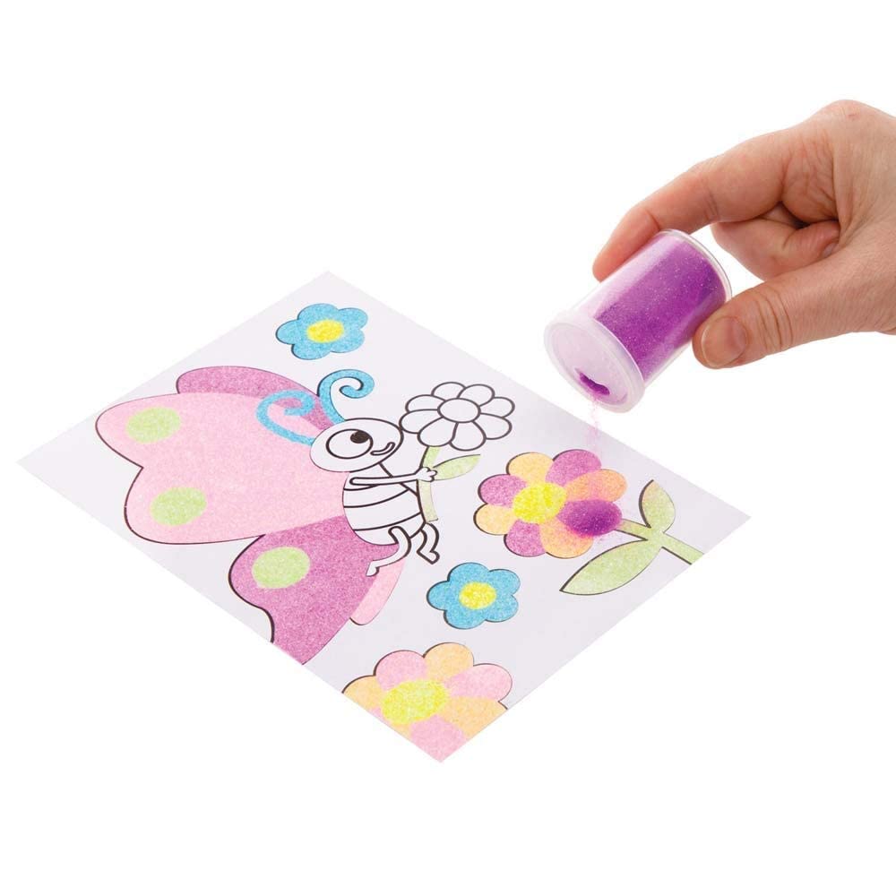 Baker Ross FE484 Neon Glitter Shakers - Pack of 6, Craft Glitter, Arts and Craft Supplies for Children, Art Set for Kids