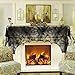 G-TING Halloween Decorations, Black Lace Spiderweb Fireplace Mantle 18 x 96 inch Scarf Cover Festive Party Supplies for Halloween Christmas Party Door Window Decoration Black