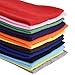 Eboot 12 Pcs Sport Headbands for Women Fabric Elastic Hair Bands Soft Cotton Cloth Stretchy Head Bands Sweat Absorption Athletic Headbands for Workout Yoga Running
