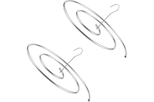 JOINPAYA 2pcs Stainless Steel 40cm Diameter Spiral Quilt Hanger Windproof Sheet Drying Rack for Bulky Clothes