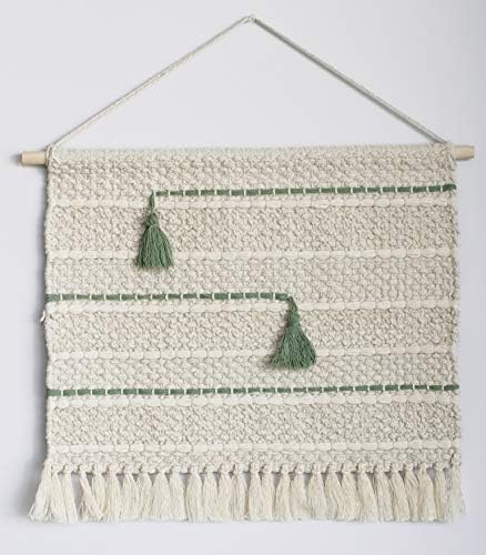 KRASKA - Woven Wall Hanging Macrame Wall Hanging Southwestern Home Decor Wall Banner Art Bohemian Chic Boho Wall Decor Beautifully Handmade Size 18 x 21 inch