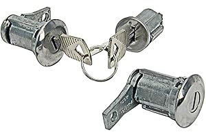 AUTO KRAFTERS Ignition & Doors Lock Set Fits 1961-64 Galaxie 1962-65 Fairlane 1964-65 Falcon 65-66 Mustang 66-77 Bronco & More (LCK1)