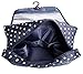 Hanging Travel Toiletry Cosmetic Bag - Sazooy Portable Makeup Bag Waterproof Travel Cosmetic Accessories Bag Bathroom Storage Bag Hanging Organizer Bag for Women Girls Men (Navy Dot)