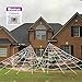Pawliss Halloween Decorations, 16 Ft 2 Pack Giant Dense Spider Web with Super Stretch Cobweb Set, Halloween Outdoor Yard Decor, White