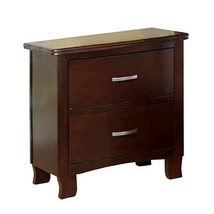 Amazon Com Benzara Bm123144 Nightstand Cherry Brown Kitchen Dining
