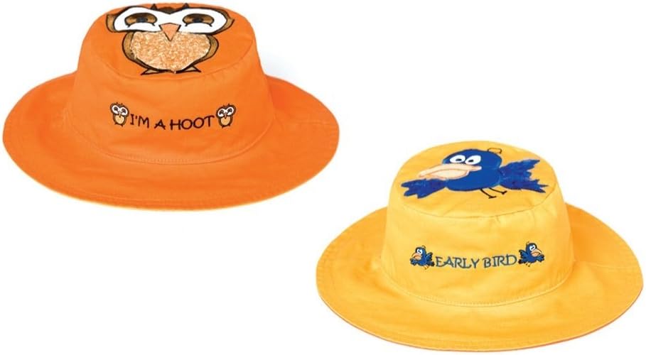 Bird/Owl Reversible Kids' Hat Large
