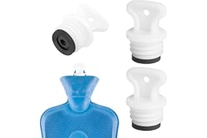 Angoily 2pcs Hot Water Bottle Stopper, Hot Water Bag Stoppers, Hot Water Bottle Cap Replacement, Hot Water Bag Plug