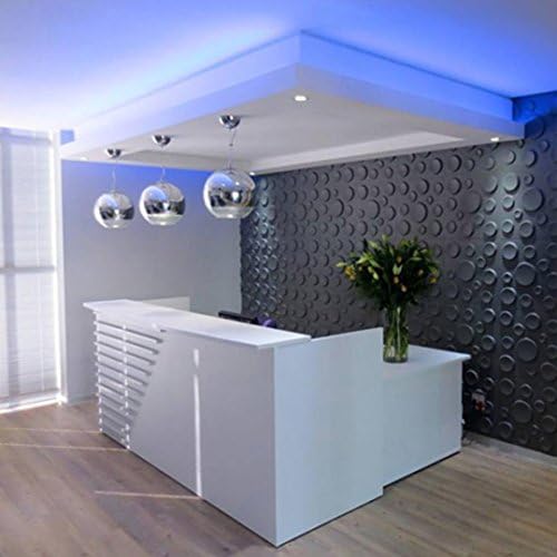 Tharv DIY PE Foam 3D Wallpaper Wall Sticker, Lifelike Embossed Brick Stone, Waterproof Soft Anti-collision Child, Noise Reduction Modern Wall Art Decoration, 11.8"x11.8"x 0.3" (gray)