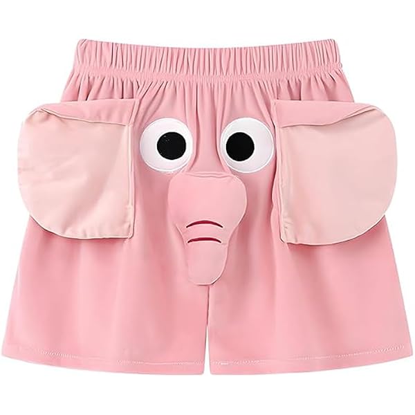 Funny Elephant Shorts for Women, Jumbo Trunks Pajamas, Cute and