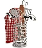 Kidzlane Cooking Utensils Set- Stainless Steel - Pretend Play Kitchen Accessories - 8 Piece Cookware Playset