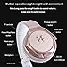 Bluetooth Headphones Over Ear Cordless Stereo Wireless Headphone Music Volume Control Speakers Overhead Retractable Sport Workout Headset with Microphone Radio Built In for Iphone Laptop (Rose Gold)