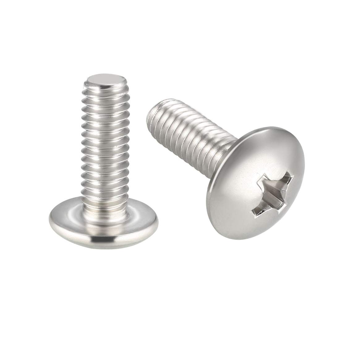 sourcing map Machine Screws, M4x12mm Phillips Screw, 304 Stainless Steel, Fasteners Bolts 20Pcs