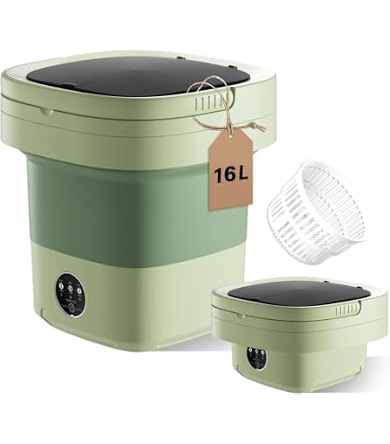 Laundry & Cleaning Portable Folding Washing Machine – Compact TPE Mini ...