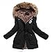 Women's Winter Mid-length Hooded Cotton-padded Coats Jackets
