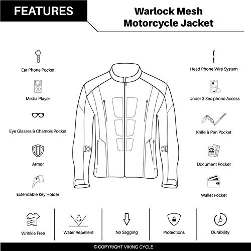 3 Viking+Cycle+Motorcycle+Jacket+Men