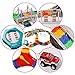 192 Pieces Flexible Race Track Playset - Magic Journey Rainbow Create a Road Super Snap Speedway STEM Building Toy with Race Car for Kids