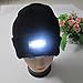 Black Beanie Knitted Hat with 5 White LED Unisex Men Women Child Skull Cap Hands free Flashlight Light Perfect for Camping Hiking Fishing Car Home Repair Jogging Running Hiking