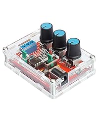 baijj XR2206 alta precisión función generador de señal DIY Kit sinusoidal triángulo cuadrado salida 1 hz 1mhz frecuencia ajustable amplitud + carcasa de caja transparente