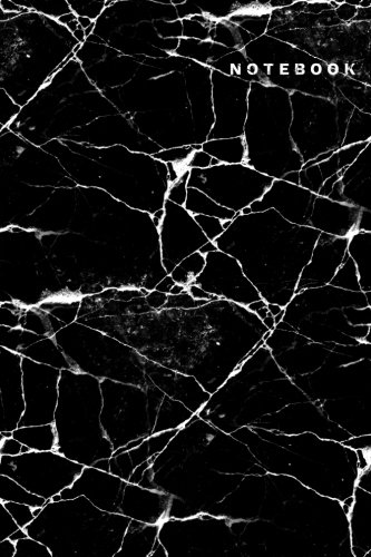Notebook: Black Marble Notebook-Ruled Notebook, 6x9" Notebook College Ruled, A5 notebook journal, Dairy, 120 pages-Black Marble Composition Notebook v.3
