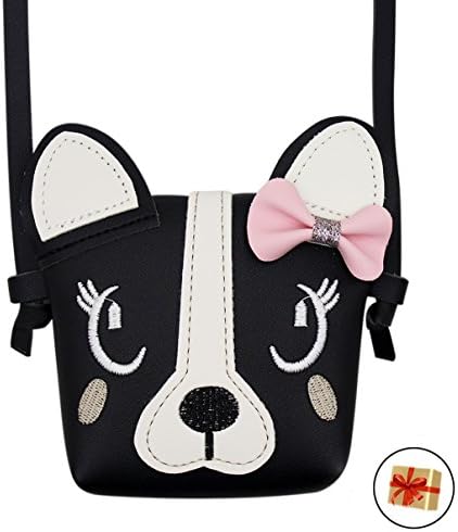 RARITYUS Fashion Cute Dog Bowknot Single Shoulder Bag Coin Purse Small Crossbody Satchel handbags Wallet
