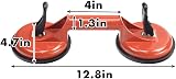 Genubi Industry Suction Cups Lifter Heavy Duty Aluminum Vacuum Handles Plate view 2