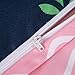LA MEJOR Duvet Cover Queen Size Flamingo Comforter Cover Design Hotel Quality（1 Duvet Cover+2 Pillowcases)