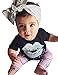 Little Girls Lip Print Top with Leggings, Pink, 90cm(1-2Years)