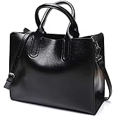 Pahajim Women Leather Handbags and Purses Top Handle Designer Tote Bags Satchel Bags for Women