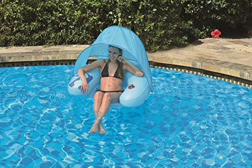 Amazon Com Inflatable Blue Swimming Pool Lounge Chair With