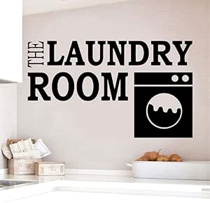 Etiquetas De La Pared De Lavandería Etiqueta De Vinilo Pared Extraíble