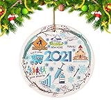 ZLP Christmas Xmas Ornament Quarantine Pattern