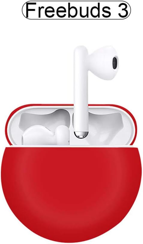 TaiRi Bluetooth Headset Silicone Case, Waterproof Dustproof Bluetooth Silicone Protective Case, Without Hook Shockproof For Huawei Freebuds 3