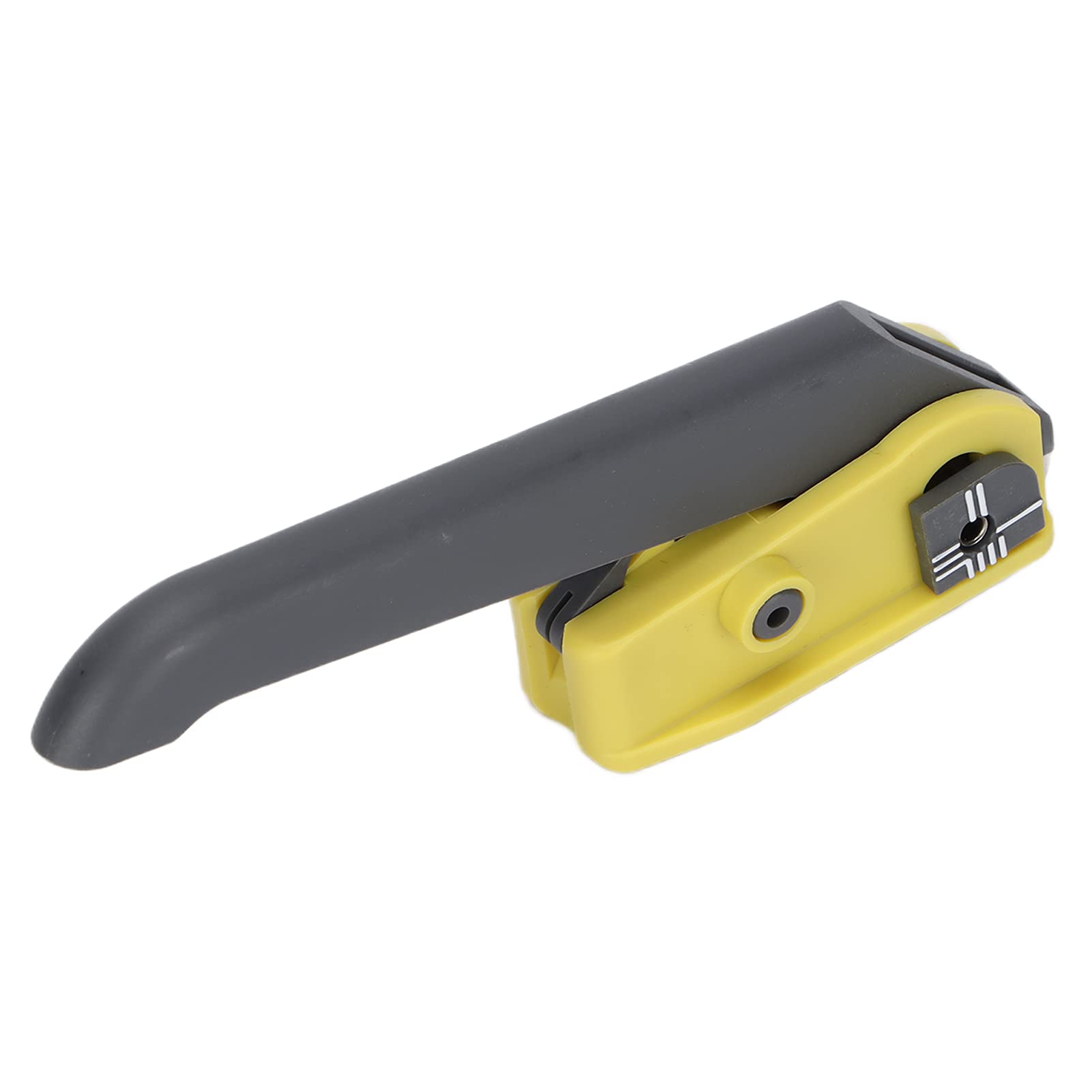 Optical Cable Stripper, Longitudinal Cable Cutter Ergonomic Handle Yellow Grey Adapter Serrated Walkwheel for Longutudinal Tenons Plastic Cable Sheaths(KMS-K)