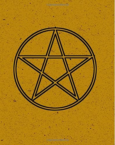 Grimoire: Pentagram Spell Book For Witches Mages Magick Practitioners And Beginners To Write Rituals And Ingredients - Yellow Black Design (8" x 10" Spell Casting Template) Paperback – 18 Sep 2018